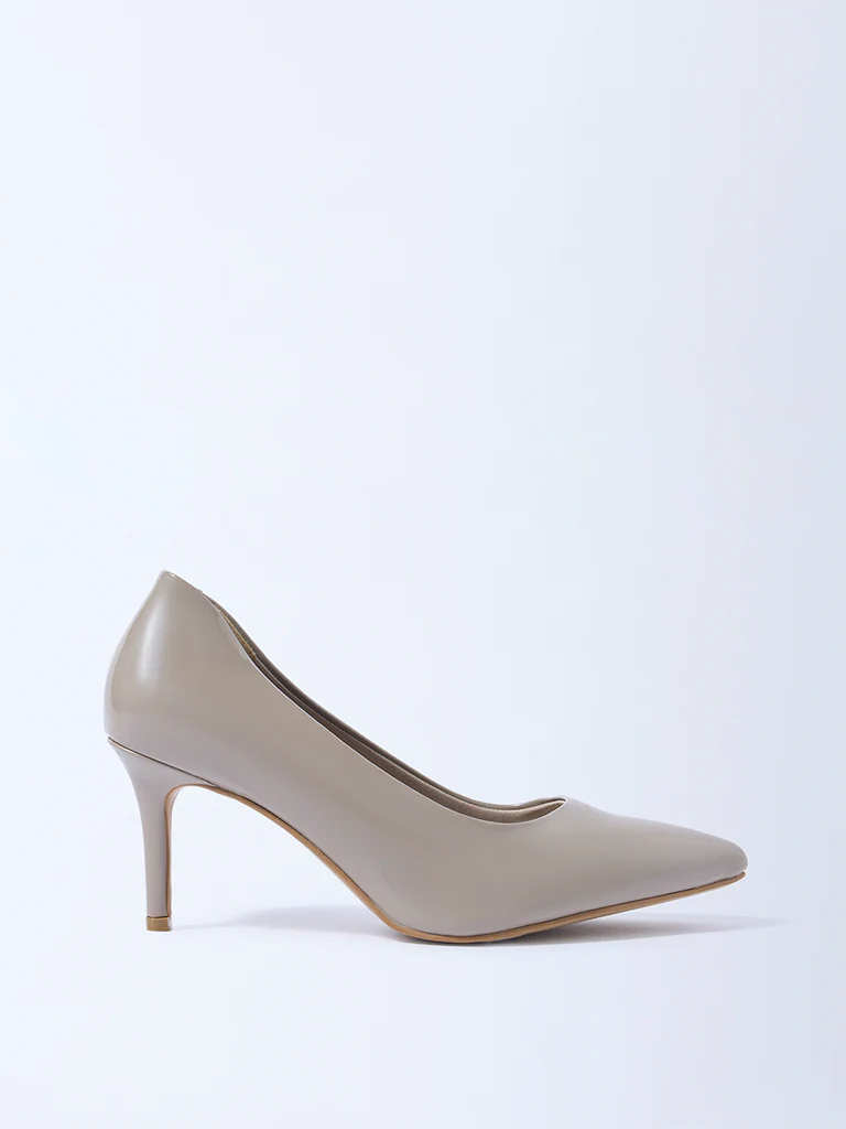 LUNA BLU Taupe Stiletto Pump Shoes