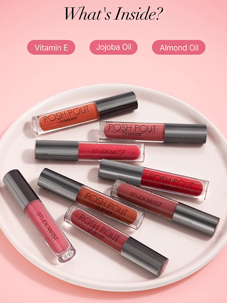 Studiowest Posh Pout Berry Much BE-01 Lip Mousse - 4.2 ml - Image 5