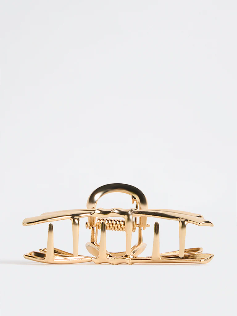 Westside Accessories Gold Bow-Design Claw Clip