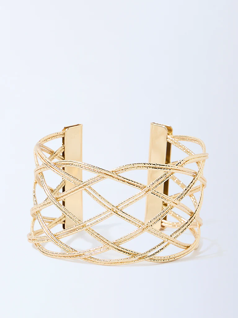 Westside Accessories Gold Open Statement Cuff