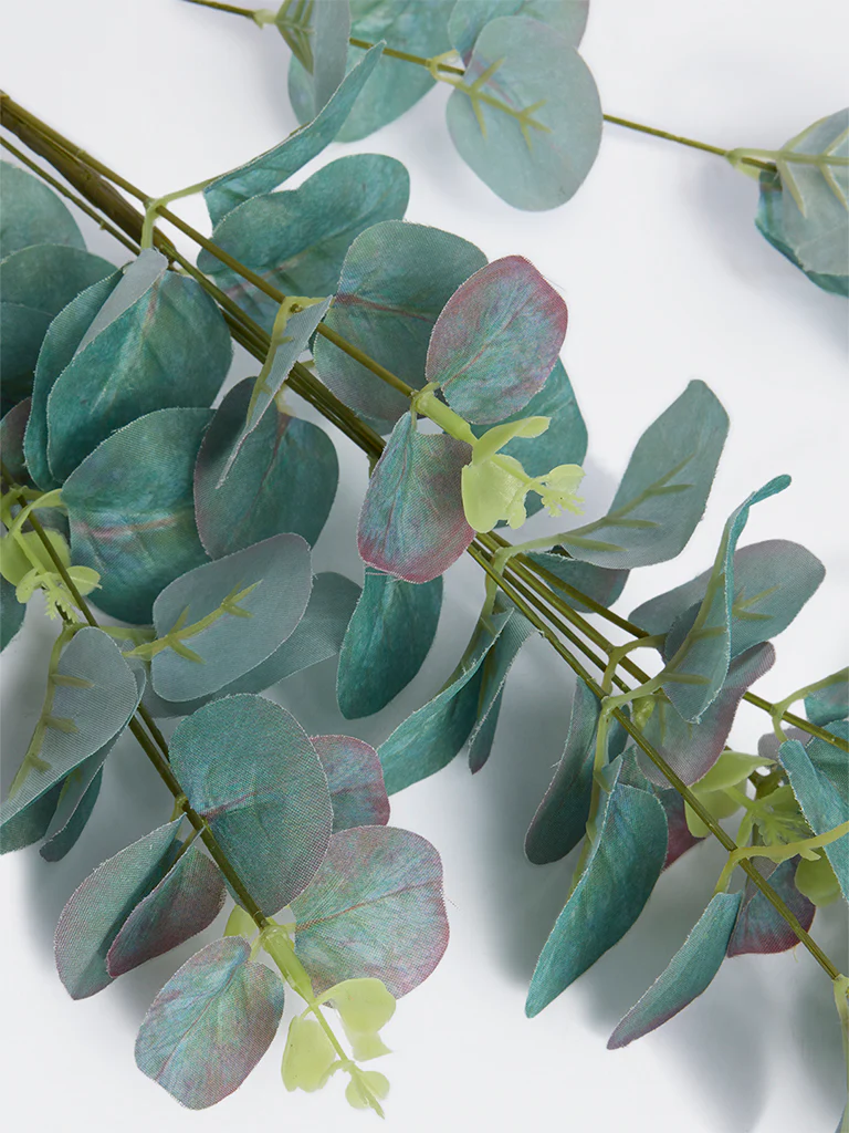 Westside Home Green Eucalyptus Leaf Artificial Plant - Image 3
