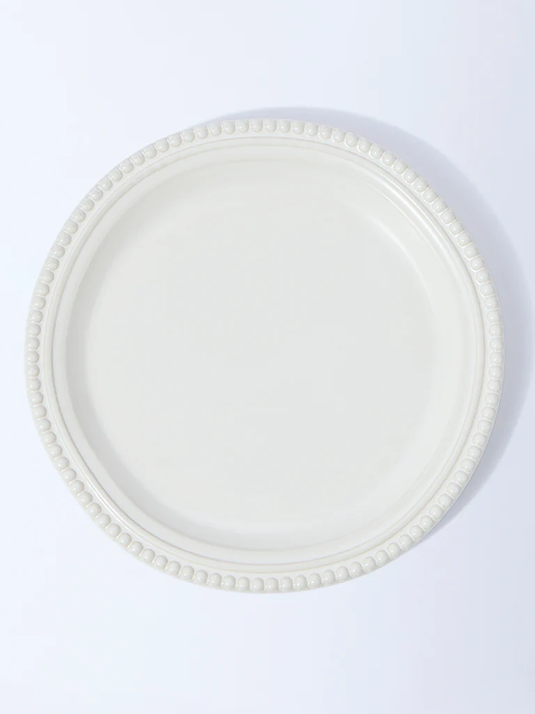 Westside Home White Beaded Side Plate